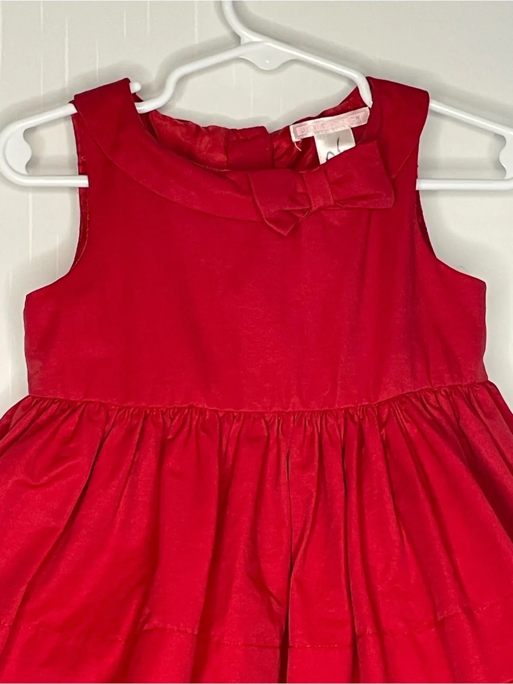Janie and Jack 2012 Holiday Gift Red Tiered Party Dress Size 18-24 Month
